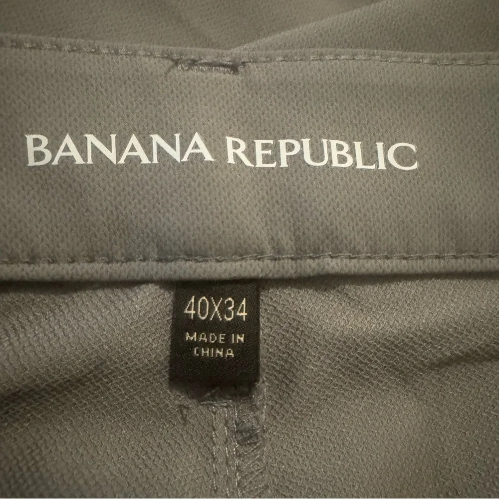 Banana Republic Gray Flat Front Pants